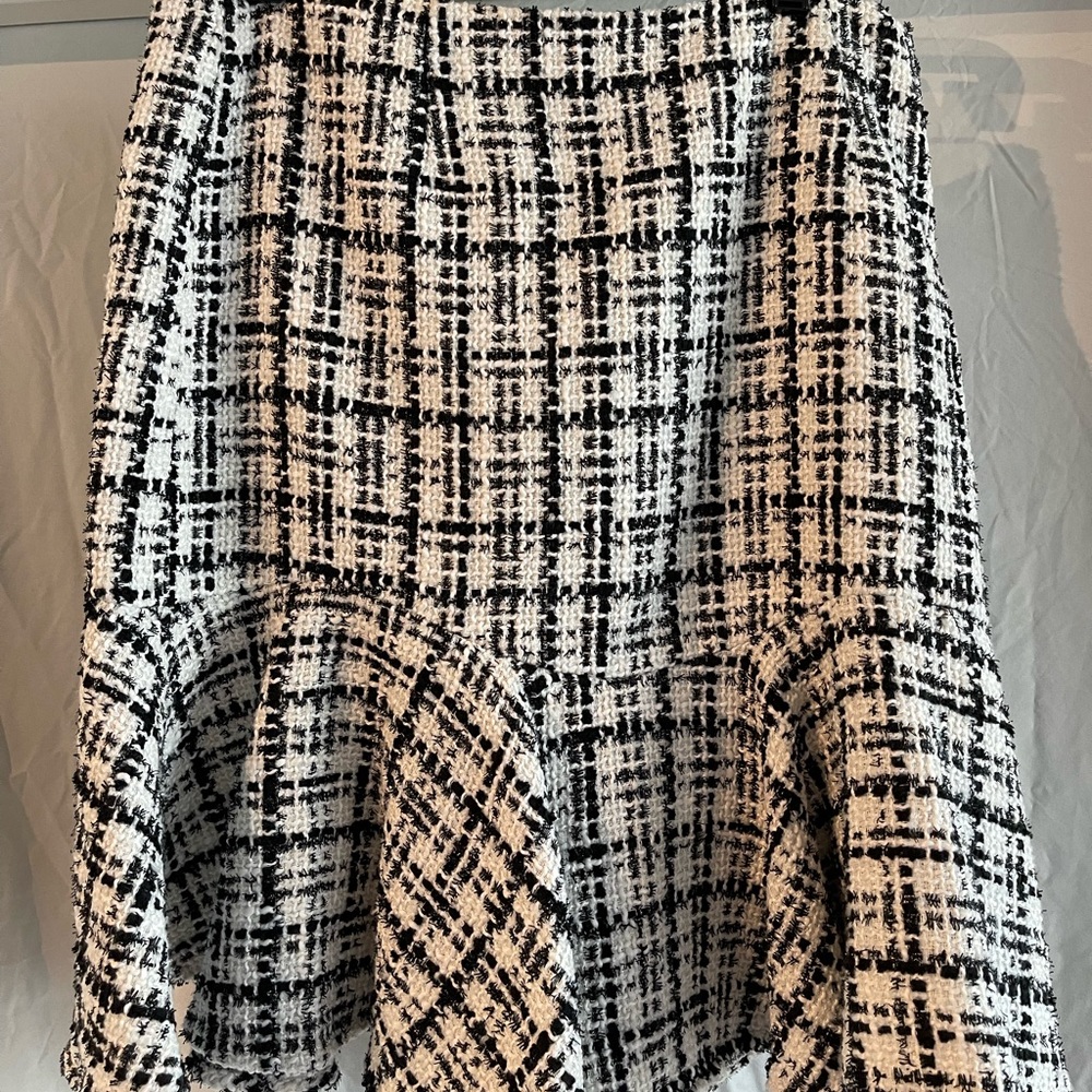Black and White Skirt with Liner
